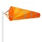 G128 Orange Windsock 40 Inch | Printed 210D Polyester | Heavy Duty Polyester Wind Direction Measurement with Reflective Belt, For Outdoor Airport, Farm and Park